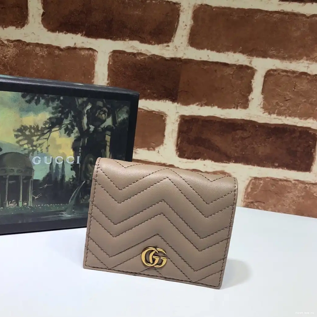 First bag ru Marmont card case wallet GG GUCCI 0502